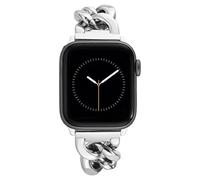 Anne Klein Fashion Chain Bracelet for Apple Watch, Secure, Adjustable, Apple Watch Replacement Band, Fits Most Wrists