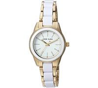 Anne Klein Femme Analogue Quartz Montre avec Bracelet en métal AK/3212WTGB