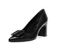 Anne Klein Femme Baretta Escarpins, Noir laqué, 39 EU