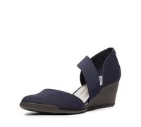Anne Klein Femme Tara Wedge Escarpins, Bleu Marine, 38.5 EU