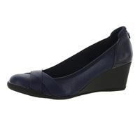 ANNE KLEIN Femme Talon compensé Timeout Escarpins, Bleu Marine, 40.5 EU