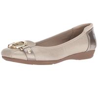 Anne Klein Femme Umeko Ballet Flat Ballerines, Taupe métallisé, 38.5 EU