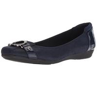 Anne Klein Femme Umeko Ballet Flat Ballerines, Tissu Bleu Marine Multicolore, 40.5 EU