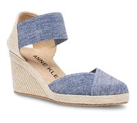 Anne Klein Femme Zoey Sandale cale, Denim, 41 EU