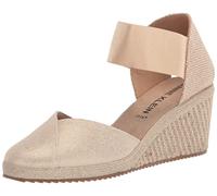 Anne Klein Femme Zoey Sandale cale, Or Naturel, 42.5 EU