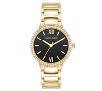 Anne Klein Femmes Analogique Quartz Japonais Montre avec Bracelet en Métal AK/5100BKGB
