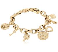Anne Klein Montre-bracelet à breloques en or, ornée de cristaux premium pour femmes, 10/7604CHRM