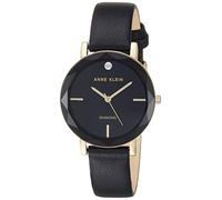 Anne Klein Montre pour Femme avec Cadran en Diamant véritable et Bracelet en Cuir