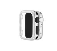 Anne Klein Pare-Chocs en Cristal de qualité supérieure, Compatible avec Apple Watch, Ajustement sans Couture, Installation Facile, Pare-Chocs pour Apple Watch, Argenté, 41mm, WK/2006SVSV41