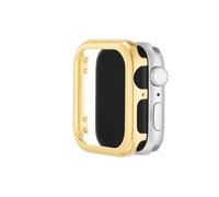Anne Klein Pare-Chocs en Cristal de qualité supérieure, Compatible avec Apple Watch, Ajustement sans Couture, Installation Facile, Pare-Chocs pour Apple Watch, doré, 45 mm, WK/2006GPGP45