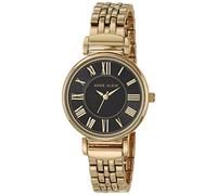 Anne Klein Montre analogique AK/2158BKGB – Quartz japonais, bracelet en métal – Femme