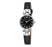 Anne Klein Femme Analogue Quartz Montre avec Bracelet en Cuir 10/9443BKBK