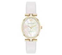 Anne Klein Women's Premium Crystal Accented Sustainable Leather Strap Watch