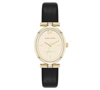 Anne Klein Women's Premium Crystal Accented Sustainable Leather Strap Watch
