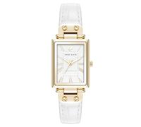 Anne Klein Women's Sustainable Croco-Grain Leather Strap Watch, AK/5152