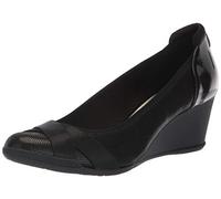 Anne Klein Women's Timeout Wedge Heel Pump, Noir, 43.5 EU