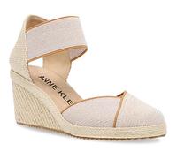Anne Klein Women's Zoey Wedge Sandal, Natural, 10