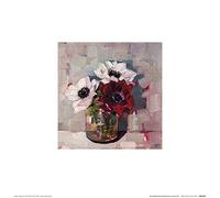 Anne-Marie Butlin Affiche Imprimée 30 x 30 cm (Anémones dans Un Bocal de Confitures)