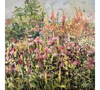 Anne-Marie Butlin - Toile imprimée 60 x 60cm (Jardin d'été avec des Cosmos)