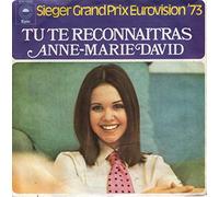 ANNE MARIE DAVID - Tu Te Reconnaîtras (Eurovision 1973 - Luxembourg) / Au Bout Du Monde [Vinyle 45 Tours 7"]
