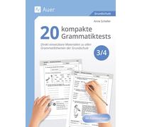 Anne Scheller 20 kompakte Grammatiktests für Klasse 3 und 4: Direkt e (Broschre)