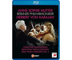 Anne-Sophie Mutter joue Bach, Beethoven et Vivaldi. Karajan.