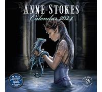 Anne Stokes Calendrier 2024 - Agenda mensuel, 30 cm x 30 cm - Dispose d'un superbe art fantastique, idéal pour la planification et la décoration, les amateurs d'art - Produit sous licence officielle