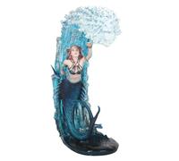ANNE STOKES Figurine de collection Sorcière élémentaire de l'eau, Bleu clair/bleu marine, taille unique