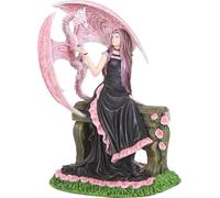 Anne Stokes - Figurine "Dragon élégant" SD5540 (Taille unique) (Rose/Noir/Vert)