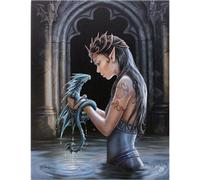 Anne Stokes Impression sur toile Water Dragon (Dragon d'eau) SD345 (S) (Coloré)