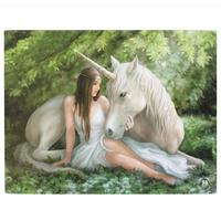 Anne Stokes Pure Heart, petite toile, motif licorne SD159 (S) (Peut varier)