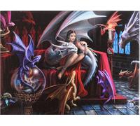 Anne Stokes - Tableau "Dragon Charm", Toile SD4831 (25 cm x 19 cm) (Multicolore)