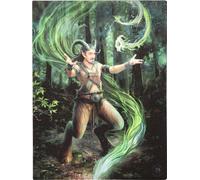 Anne Stokes - Tableau "Earth Elemental Wizard", Canvas SD5219 (25 cm x 19 cm) (Coloré)