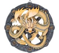 Anne Stokes - Tableau "Imbolc", Résine, Design de dragon SD5180 (Taille unique) (Jaune clair/gris)