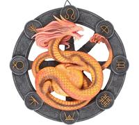 Anne Stokes - Tableau "Litha", Résine, Design de dragon SD5182 (Taille unique) (Orange/Gris)