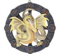 Anne Stokes - Tableau "Mabon", Résine, Design de dragon SD5183 (Taille unique) (Jaune/Gris)