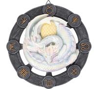 Anne Stokes - Tableau "Ostara", Résine, Design de dragon SD5184 (Taille unique) (Blanc/Gris)