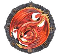 Anne Stokes - Tableau, Résine, Dragon Beltane SD5179 (Taille unique) (Rouge/Noir)