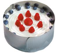 Anneau à gâteau, inox, réglable