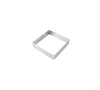 Anneau à gâteau réglable en acier inoxydable pour moule conçu pour la cuisson de tarte, la superposition, le moulage de desserts et la préparation de mousse (25,4 cm)
