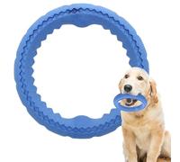 Anneau à mâcher pour chien - Jouet de dentition en caoutchouc robuste pour chiots et grands chiens | Jouet interactif durable pour mâcher les chiens à mâcher, chasser et lire