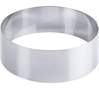 Anneau à tarte, moule à tarte, acier inoxydable, 12-20 cm Ø, bord sortant : 18 cm Variante : 18 cm
