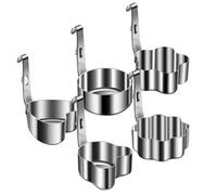 Anneau à œufs, 5 pièces, en acier inoxydable, pour crêpes et crêpes, créations spéciales pour omelette, hamburgers, flapjack, muffins anglais, crumpet, préparation à sandwich, 94 x 2,64 x 1,38 pouces