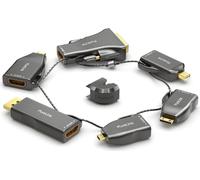 Anneau adaptateur, 6 x HDMI - mini DisplayPort / DisplayPort / USB-C / mini HDMI-C / micro HDMI-D / DVI (24+1), résolution : 4K UltraHD 60Hz, anneau 40 cm