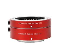 Anneau Adaptateur d'objectif d'extension Macro à Mise au Point Automatique FT1 10mm + 16mm pour Appareil Photo à Monture M4/3 (Rouge)