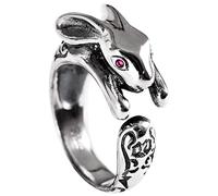 Anneau ajusté pour femmes, S925 Retro Small Small Jobbit Rabbit Novelle ouverte de doigt pour le mariage Bijoux de fête d'anniversaire de mariage