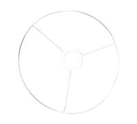 Rayher Armature abat jour av croix 40cmø p douille E27 métal verni blanc 2300200