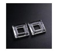 Anneau circulaire en cristal suspendu, 2 pièces, accessoires de décoration(Square)