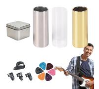Anneau coulissant pour guitare, toboggan de guitare - Barre coulissante de guitare de 60 mm - Kit d'accessoires pour instruments de musique pour spectacle et exercice, amélioration du ton