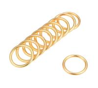 Anneau d'accroche SOURCING MAP 10Pcs Anneau O Boucle 20mm Doré Pour Sac matériel Artisanat Bricolage